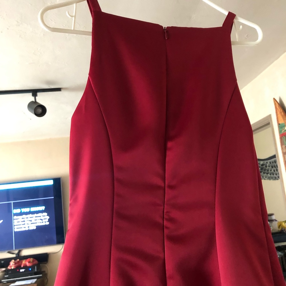Apple Red Bridesmaid Dress -8 - Picture 8 of 8